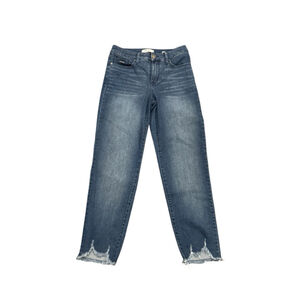 Nine West Women’s High Rise Straight Ankle Distressed Stretch Denim jeans Sz 2​​